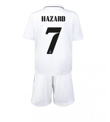 Real Madrid Eden Hazard #7 Hjemmedraktsett Barn 2022-23 Kortermet (+ Korte bukser)